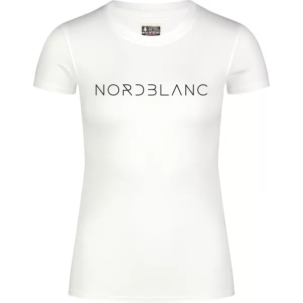  Ženska majica s kratkimi rokavi NORDBLANC GRASS NBSLT8169 BELA 
