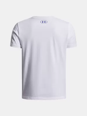 Fantovska majica s kratkimi rokavi UNDER ARMOUR UA B BOXED SPORTS UPDATE SS 1388672-100 BELA