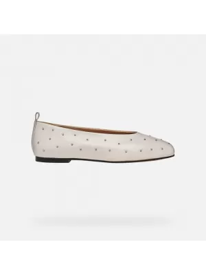 Ženske balerinke GEOX MARSILEA G011990 SREBRO