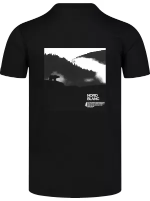 Moška majica s kratkimi rokavi NORDBLANC NOTHINGNESS NBSMT8150 ČRNA
