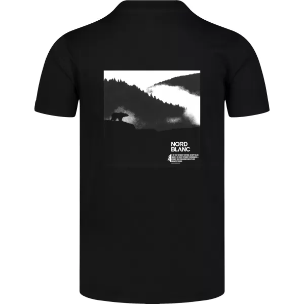  Moška majica s kratkimi rokavi NORDBLANC NOTHINGNESS NBSMT8150 ČRNA 
