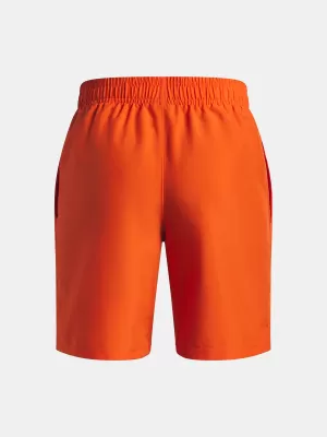 Fantovske kratke hlače UNDER ARMOUR UA TECH WOVEN WORDMARK SHORT 1383341-844 ORANŽNA