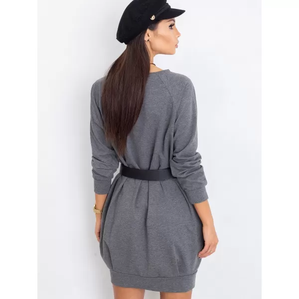  Obleka BASIC FEEL GOOD RV-TU-5184.93P TEMNO SIVA 