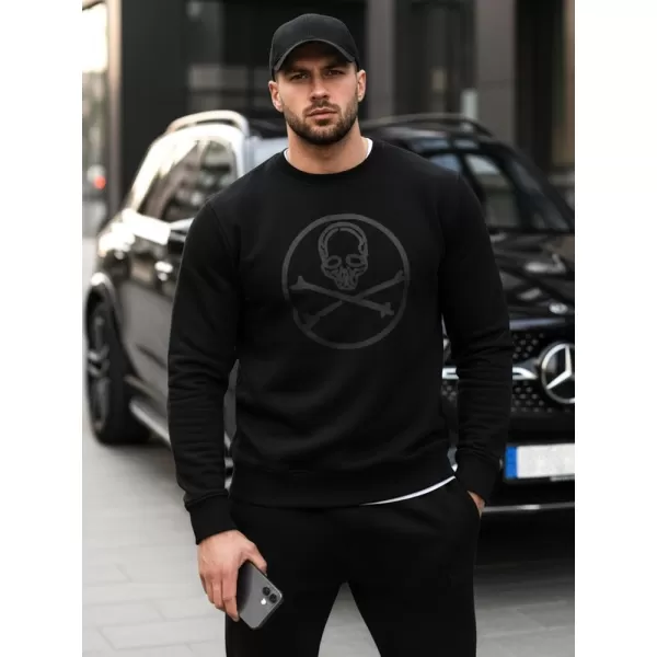  Moški pulover DSTREET BX5948 ČRNA 