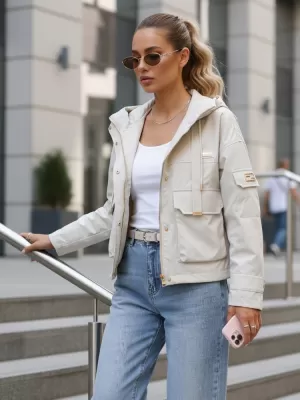 Ženska jakna DSTREET TY5634 BEŽ