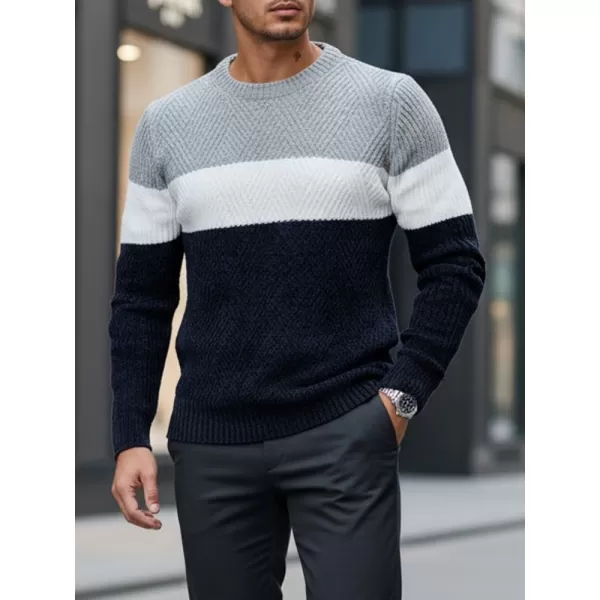  Moški pulover DSTREET WX2320 TEMNO MODRA/SVETLO SIVA 