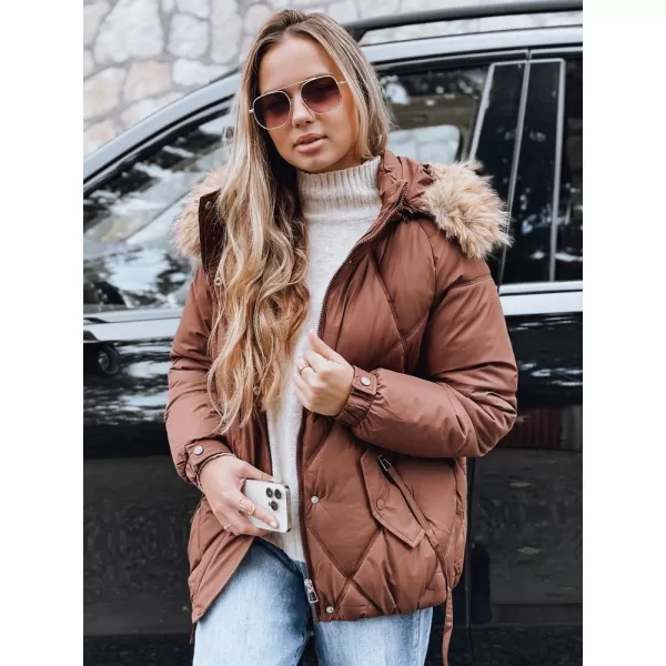  Ženska jakna DSTREET TY5231 RJAVA 