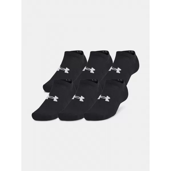  Nogavice UNDER ARMOUR UNISEX UA TC NO SHOW (3 PÁRY) 1386313-001 ČRNA 