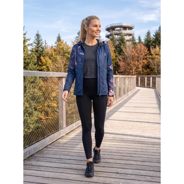  Ženska vrhunska softshell jakna ALTISPORT VOJ/ALW064JACK01 MODRO ROZA 