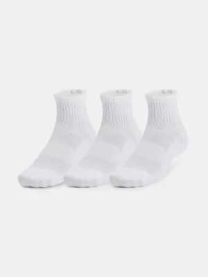 Nogavice UNDER ARMOUR UNISEX UA TC QTR (3 PÁRY) 1386372-100 BELA