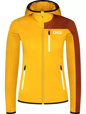 Ženski powerfleece pulover NORDBLANC RIVA NBWFL8292 JANTAR