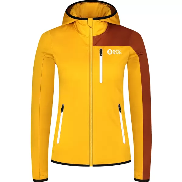 Ženski powerfleece pulover NORDBLANC RIVA NBWFL8292 JANTAR 