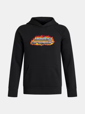 Fantovski pulover UNDER ARMOUR UA RIVAL FLC FLAMIN WDMRK HD 6003781-001 ČRNA