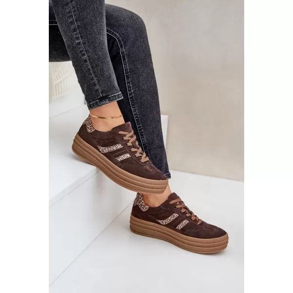  Ženski čevlji ZAZOO N1176 RJAVA/BEŽ 
