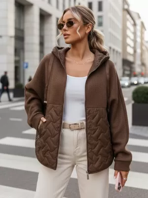 Ženska jakna DSTREET TY5593 RJAVA