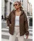 Ženska jakna DSTREET TY5593 RJAVA