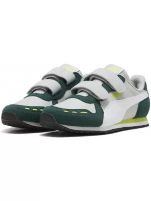 Otroški čevlji PUMA CABANA RACER SL 20 V PS 383730-19 SVETLO SIVA/BELA/TEMNO MIRTA