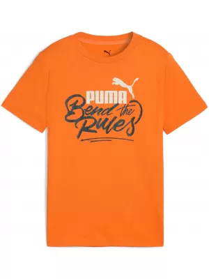 Otroška majica s kratkimi rokavi PUMA MID90S GRAPHIC TEE III 688472-26 ORANŽEN SIJAJ