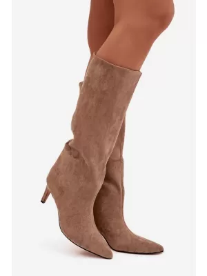 Ženski škornji BOTO JEHLU 40518 BROWN RJAVA