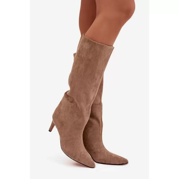  Ženski škornji BOTO JEHLU 40518 BROWN RJAVA 