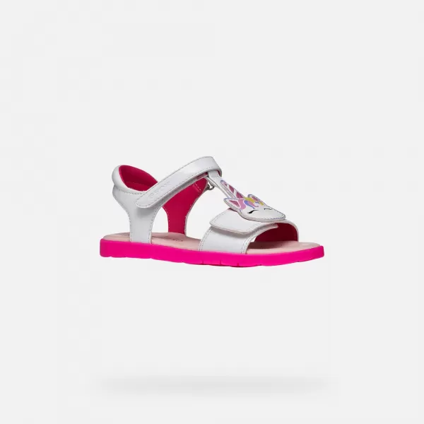  Dekliški sandali GEOX JOYFOOT J65P1C000HHC1441 BELA 