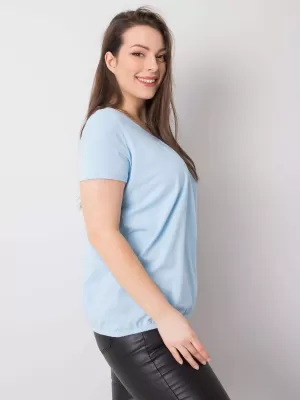 Ženska majica s kratkimi rokavi BASIC FEEL GOOD RV-TS-6320.85P SVETLO MODRA