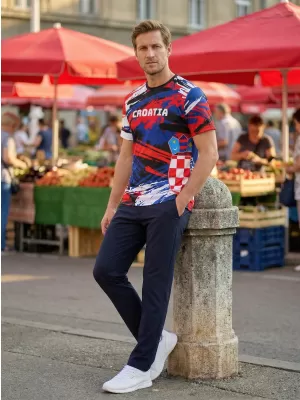 Moška vrhunska majica s kratkimi rokavi ALTISPORT VOJ/ALM036HR/TR01 PROGE