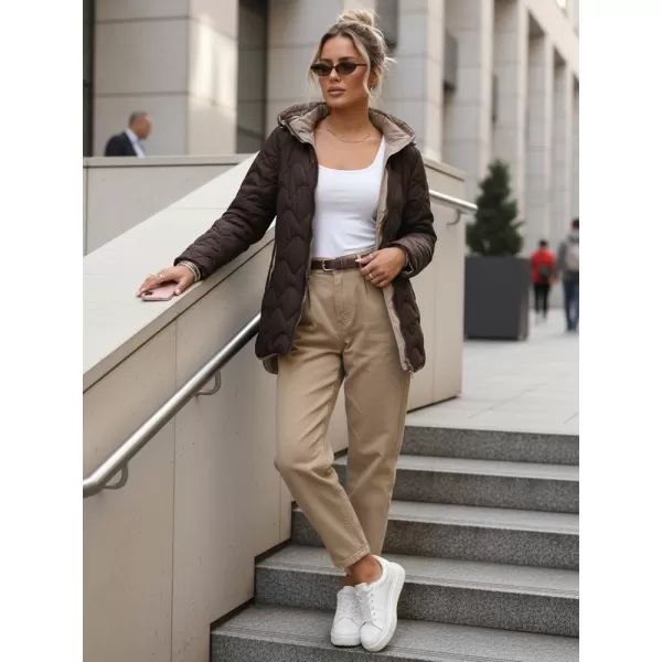  Ženska jakna DSTREET TY5623 RJAVA 
