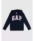 Otroški pulover GAP PULLOVER LOGO HOODIE 849381-10 MODRA GALAKSIJA