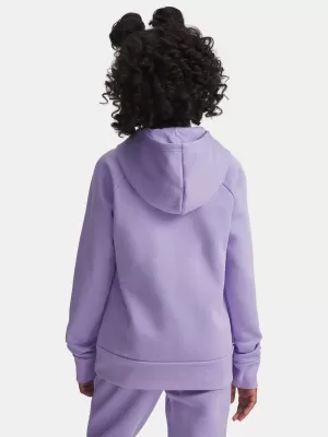Pulover za deklico UNDER ARMOUR UA RIVAL FLC SHIMMER HDY 6004118-538 VIJOLIČNA
