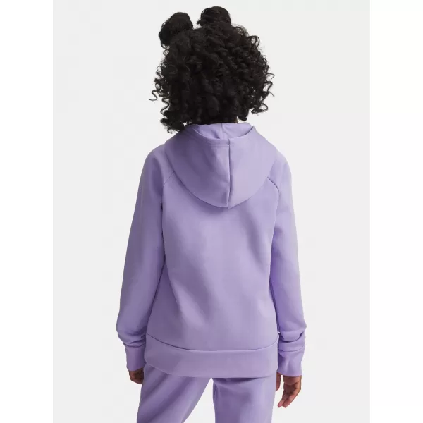  Pulover za deklico UNDER ARMOUR UA RIVAL FLC SHIMMER HDY 6004118-538 VIJOLIČNA 
