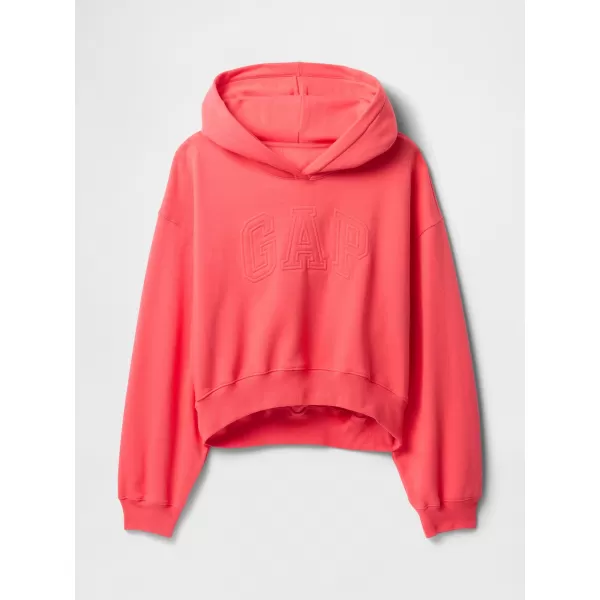  Ženski pulover GAP LOGO PULLOVER HOODIE 746918-03 SVEŽE KORALE 