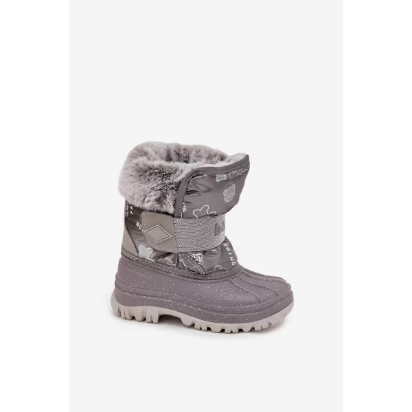  Otroški zimski čevlji LEE COOPER LCJ-25-10-3788 SIVA 