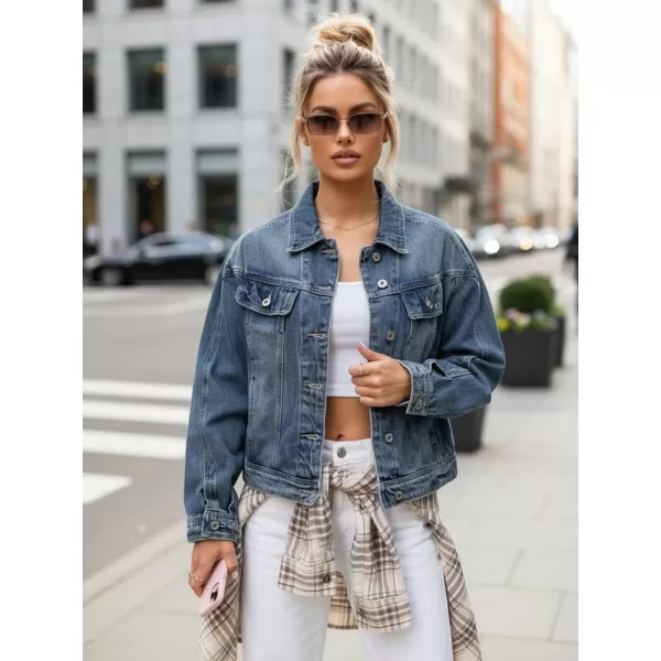  Ženska jakna DSTREET TY5632 MODRA 