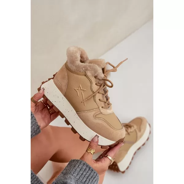  Ženski čevlji BIG STAR OO274A330 BEIGE Big Star Shoes 