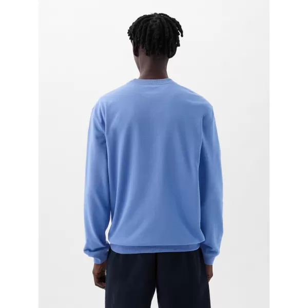  Moški pulover GAP LOGO CREWNECK SWEATSHIRT 829103-07 CABANA MODRA 