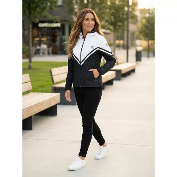  Ženska vrhunska softshell jakna ALTISPORT VOJ/ALW101JACK01 ČRNO-BELO 
