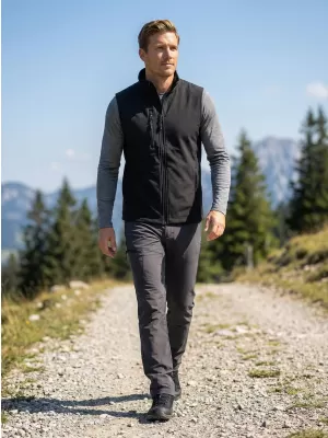 Moški softshell telovnik ALTISPORT NoPrint NP/ALM865 ČRNA