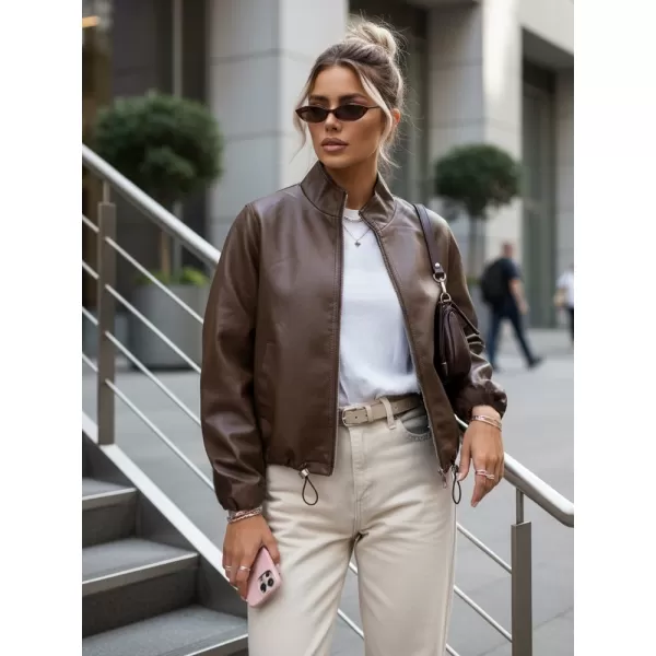  Ženska jakna DSTREET TY5596 RJAVA 