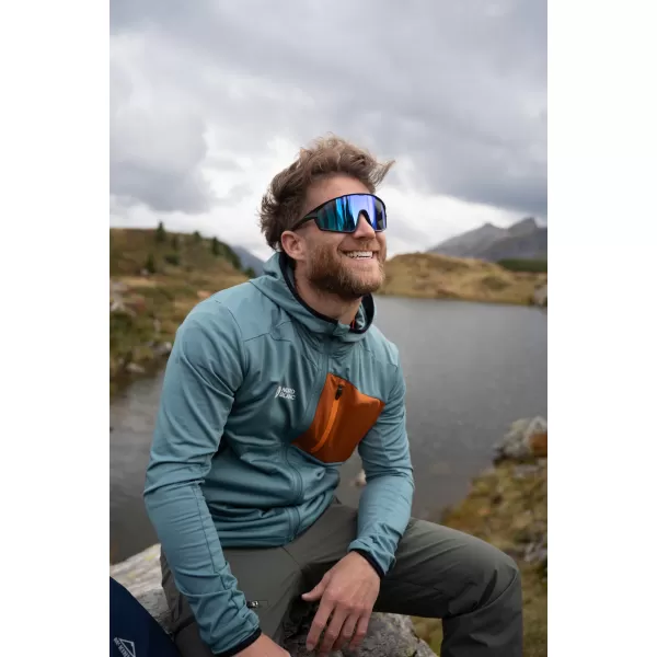  Moški powerfleece pulover NORDBLANC BRACKEN NBWFM8286 TEMNO ZELENA 