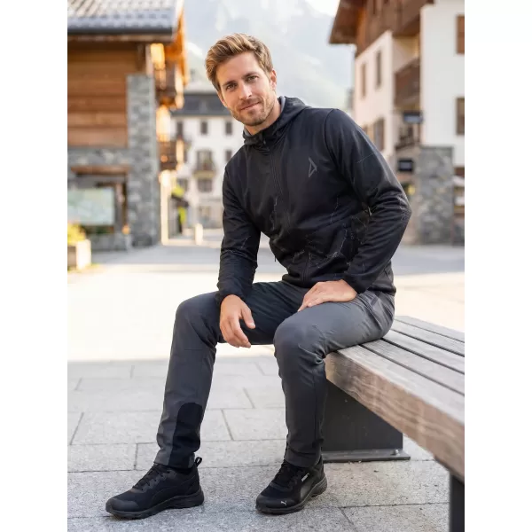  Moška vrhunska softshell jakna ALTISPORT VOJ/ALM129JACK01 ČRNO SIVA 