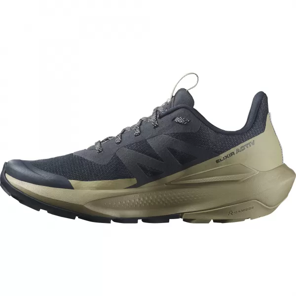  Moški čevlji SALOMON ELIXIR ACTIV L47455300 KARBON/SKRILASTO ZELENA/LEDENIŠKO SIVA 