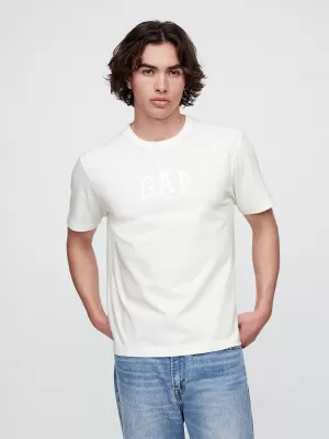 Moška majica s kratkimi rokavi GAP HIGH DENSITY LOGO TEE 782369-01 NOVO UMAZANO BELO