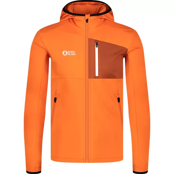  Moški powerfleece pulover NORDBLANC BRACKEN NBWFM8286 ORANŽNA 