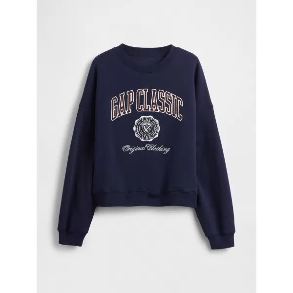  Ženski pulover GAP LOGO SWEATSHIRT 799272-01 MORNARIŠKA UNIFORMA 