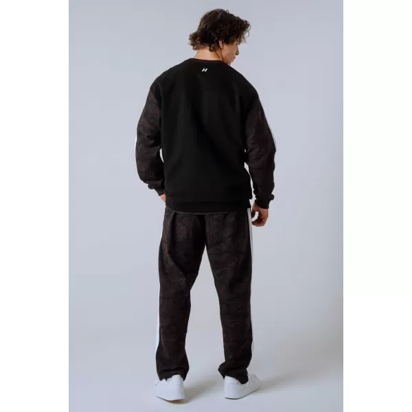  Pulover s kapuco sproščenega kroja POWER 903 TEMNO RJAV CAMO Nebbia 