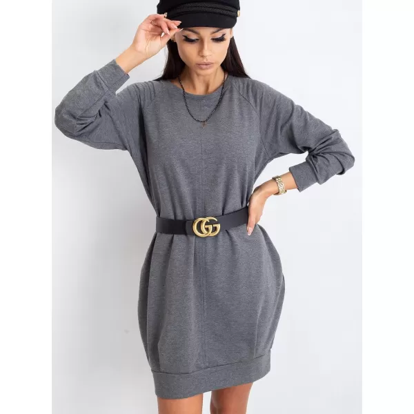  Obleka BASIC FEEL GOOD RV-TU-5184.93P TEMNO SIVA 