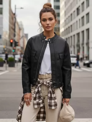 Ženska jakna DSTREET TY5539 ČRNA