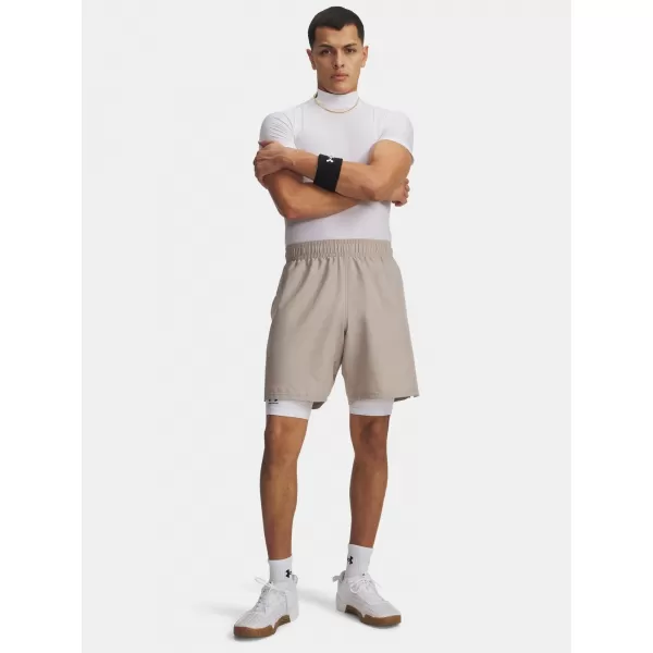  Moške kratke hlače UNDER ARMOUR UA TECH WOVEN WORDMARK SHORT 1383356-203 RJAVA 