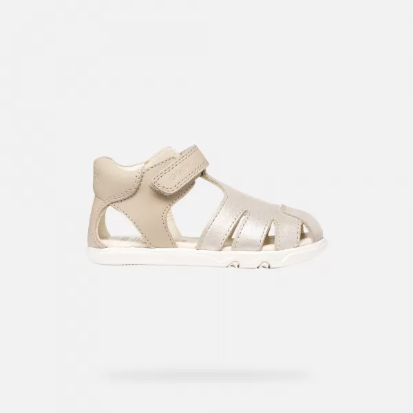  Dekliški sandali GEOX SANDAL STEPPIEUP B656QA0CR85C5000 BEŽ 